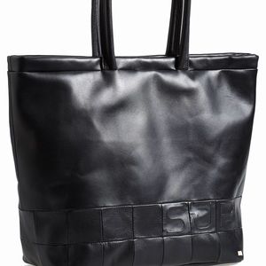 SJP Greenwich Black Leather Tote